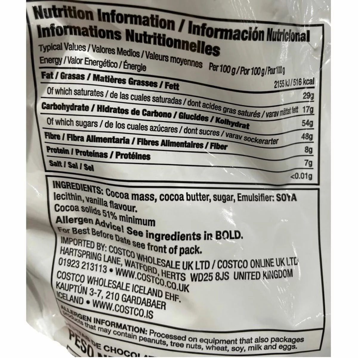 Kirkland Signature Chocolate Chips, 2.04kg
