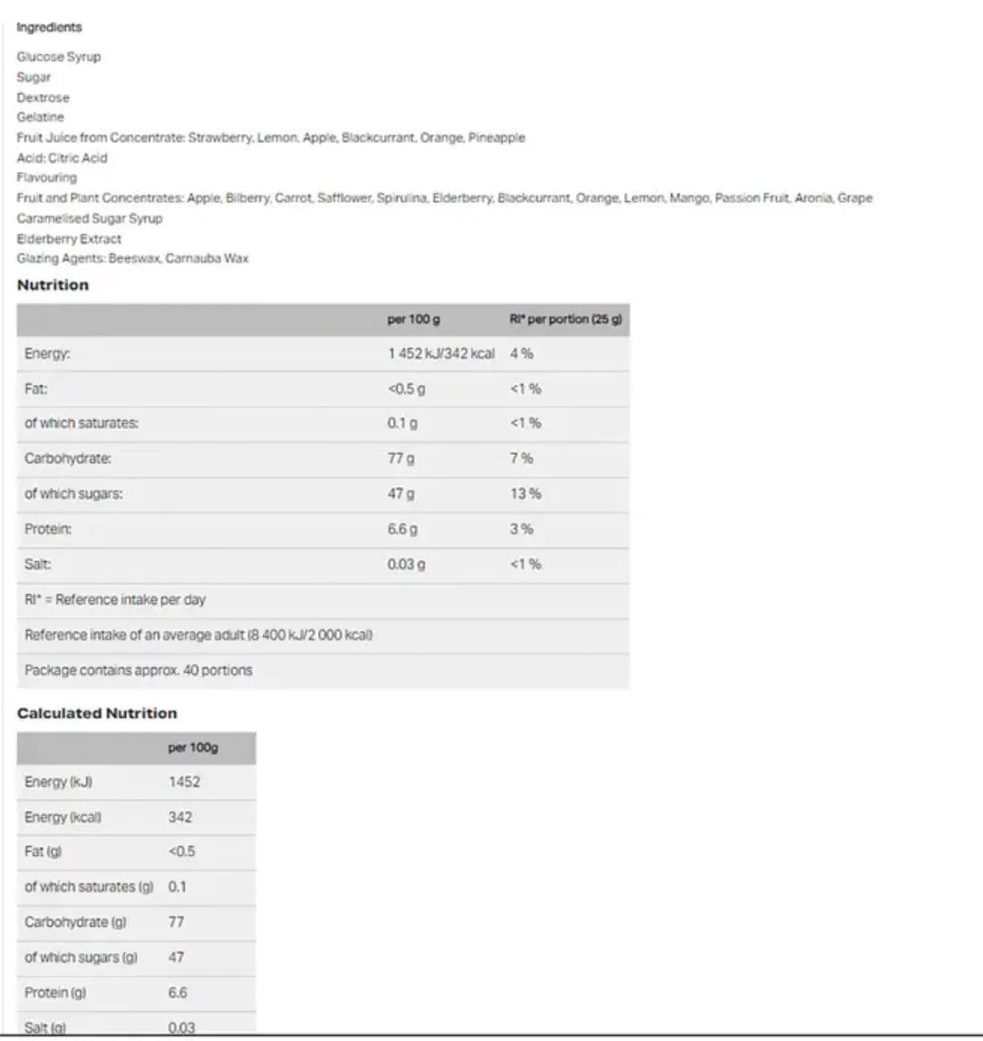 Haribo Starmix 1.4kg