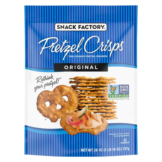 Snack Factory Pretzel Crisps Original, 737g (Pack of 1)