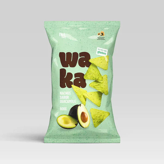 Black Bag Waka Guacamole Nacho Chips, 800g (Pack of 1)