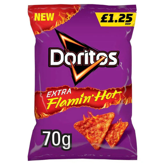 Doritos Flamin' Hot Sharing Bag Crisps (15 x 70g)