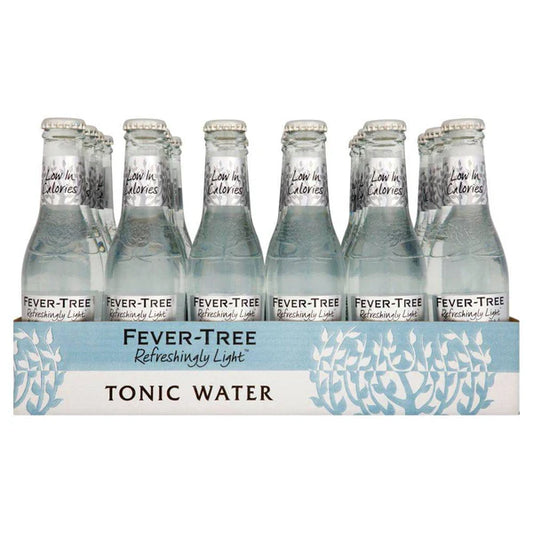 Fever-Tree Refreshingly Light Premium Indian Tonic Water 24 x 200ml (Pack of 24)