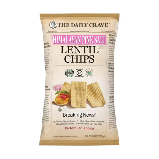 The Daily Crave Himalayan Pink Salt Lentil Chips, 510g (Pack of 1)