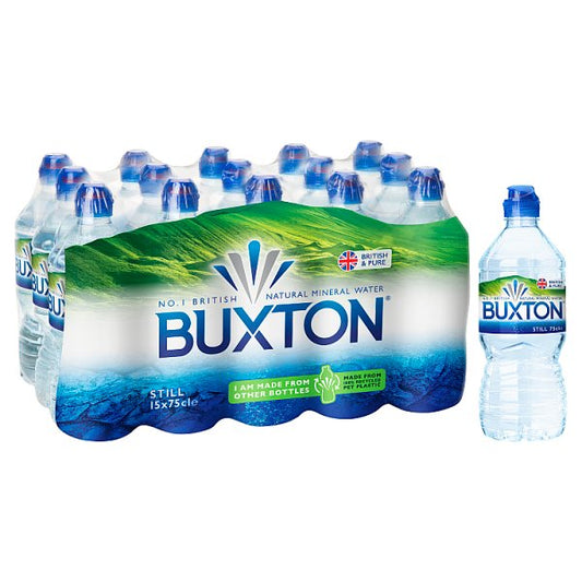 Buxton Still Natural Mineral Water Sports Cap 15x750ml