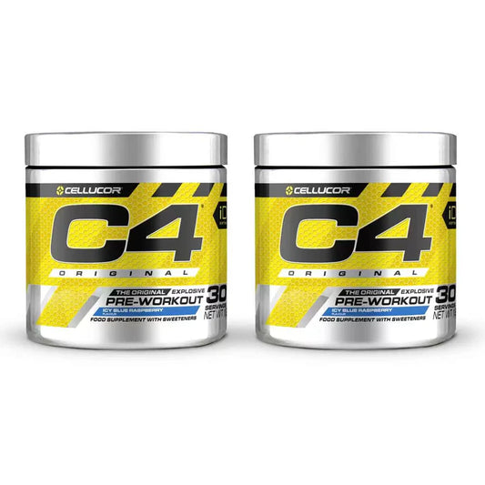 Cellucor C4 Original Icy Blue Raspberry – 2 × 195 g Fitness Drink Mix