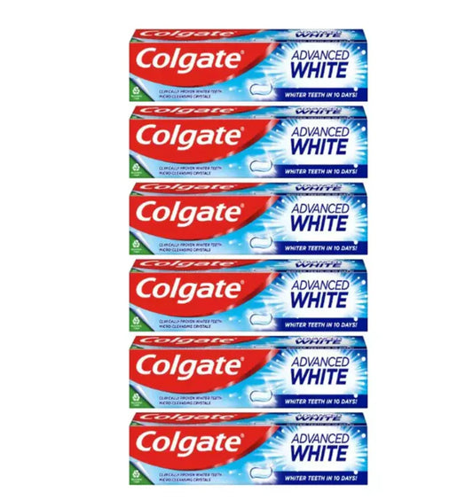 Colgate Advanced White Toothpaste - 6 x 125ml