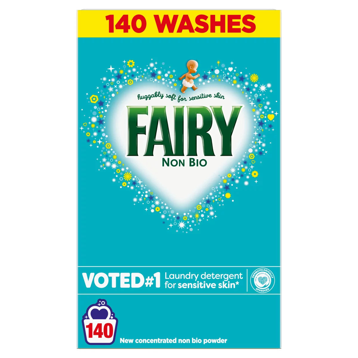 Fairy Non Bio Powder, 140 Wash