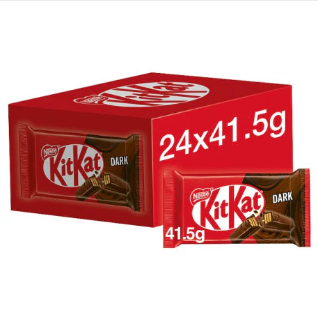 KitKat 4 Finger Dark Chocolate Bar 41.5g (case of 24 bars)