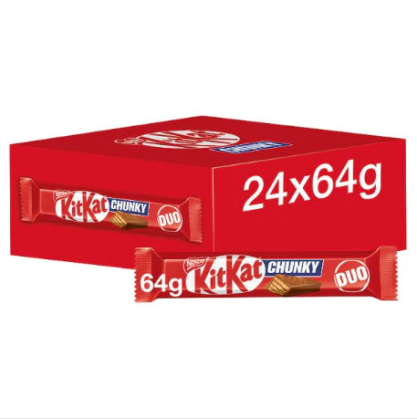 KitKat Chunky Duo Milk Chocolate Bar 64g (case of 24 bars)