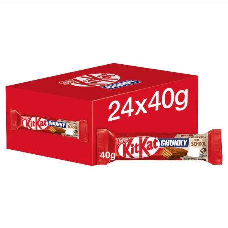 KitKat Chunky Milk Chocolate Bar 40g (case of 24 bars)