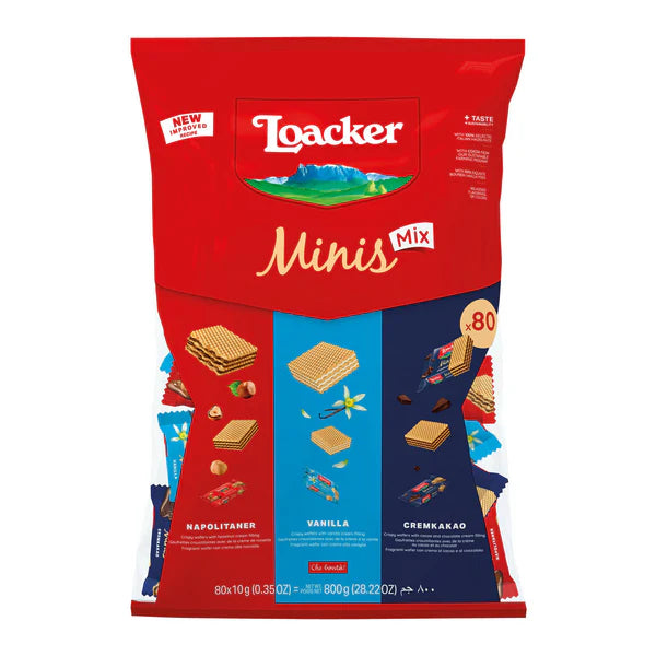 Loacker Minis Mix 80-Pack, 800g