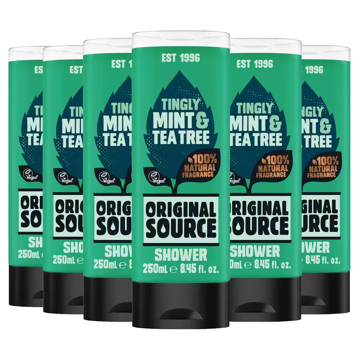 Original Source Shower Gel, mint & Tea Tree 6 x 250ml