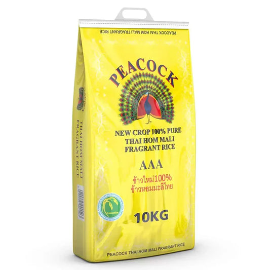 Peacock Thai Hom Mali Fragrant Rice, 10kg