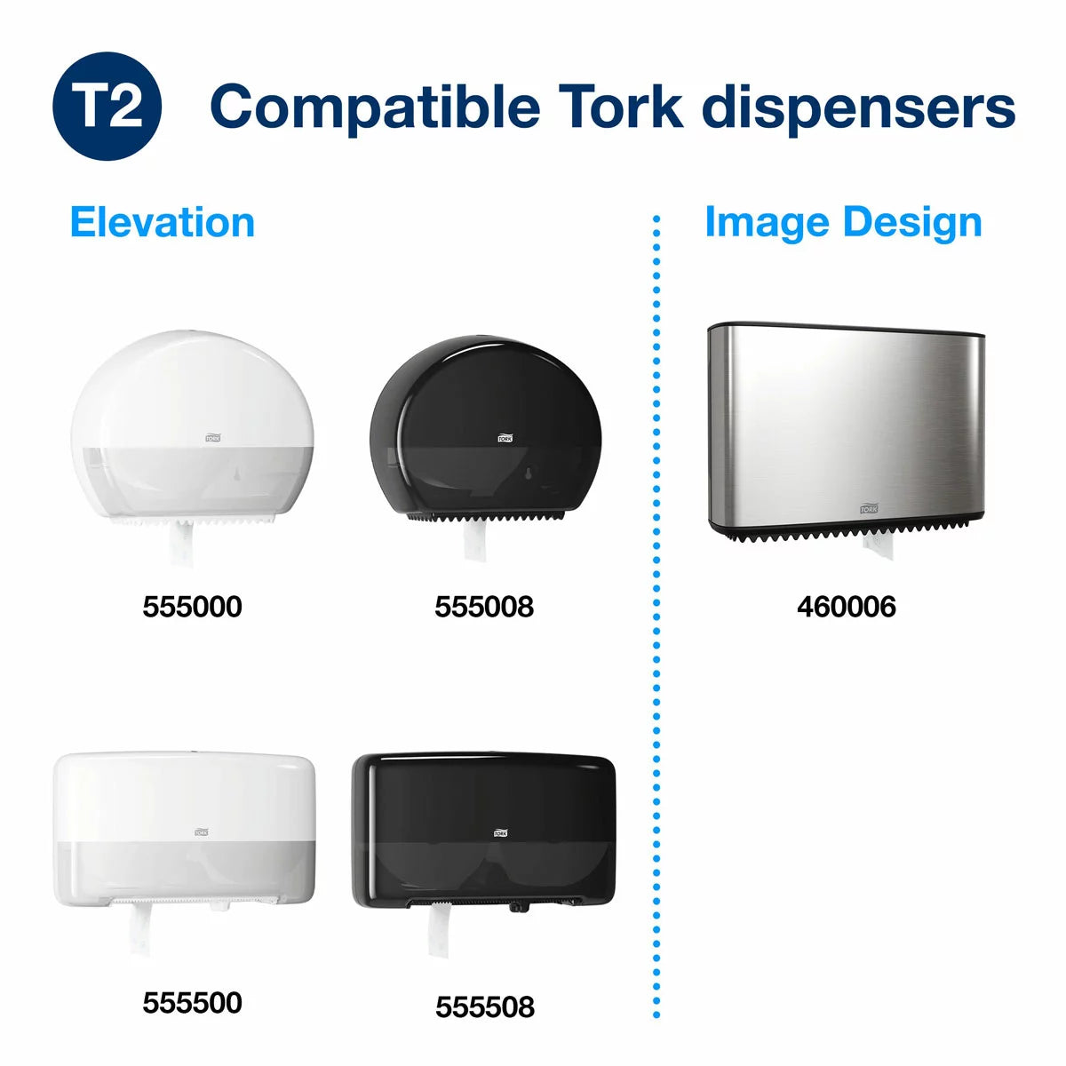 Tork Mini Soft Jumbo Basic Toilet Roll, 12 x 170m