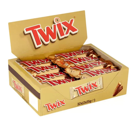 Twix Chocolate Bars, 32 x 50g