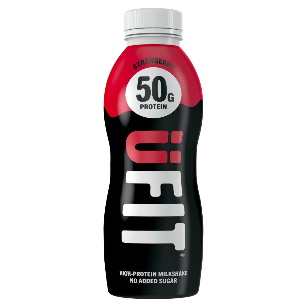 ÜFIT Strawberry High-Protein Milkshake 500ml × 8