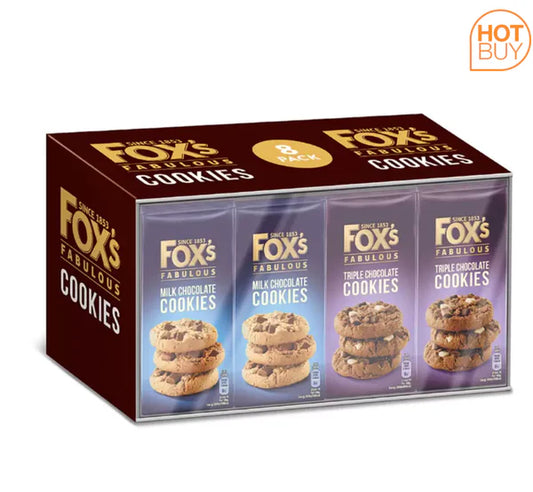Fox's Fabulous Cookies Assortment, 8 x 180g