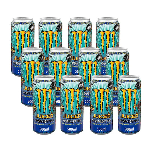 Monster Aussie Lemonade PMP £1.75, 12 x 500ml
