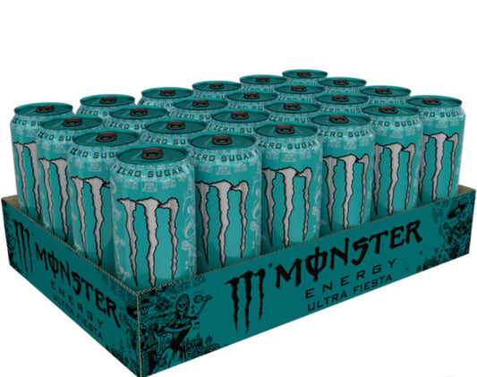Monster Energy Drink, Zero Sugar, Ultra Fiesta, 12 x 500ml