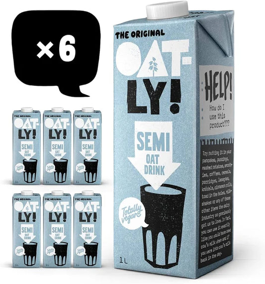 Oatly! The Original Semi Oat Drink 1L, Case of 6