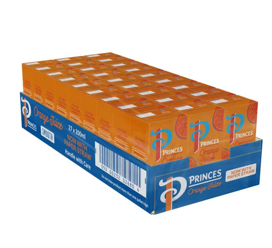 Princes Orange Juice - 27 x 200ml