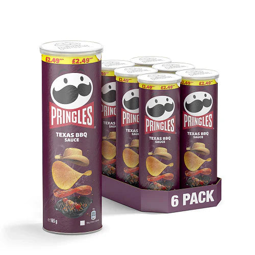 Pringles Texas BBQ Sauce 165g, Pack of 6