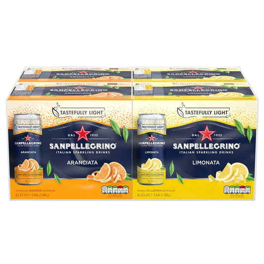 San Pellegrino Orange and Lemon, 6 x 4 x 330ml