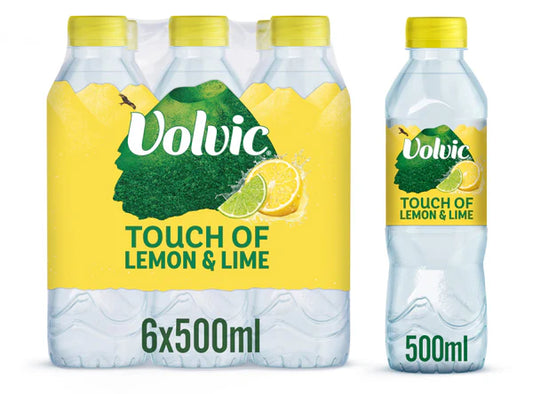 Volvic Touch of Fruit Lemon & Lime Original 500ml (12 Pack)