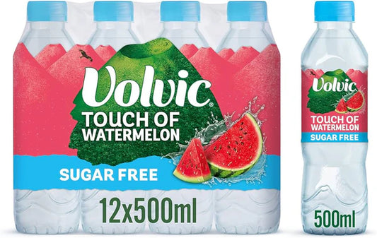 Volvic Touch of Fruit Watermelon Sugar Free 500ml (12 Pack)
